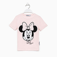 Футболка детская Disney "Minnie Mouse", рост 110-116 (32), розовый МИКС