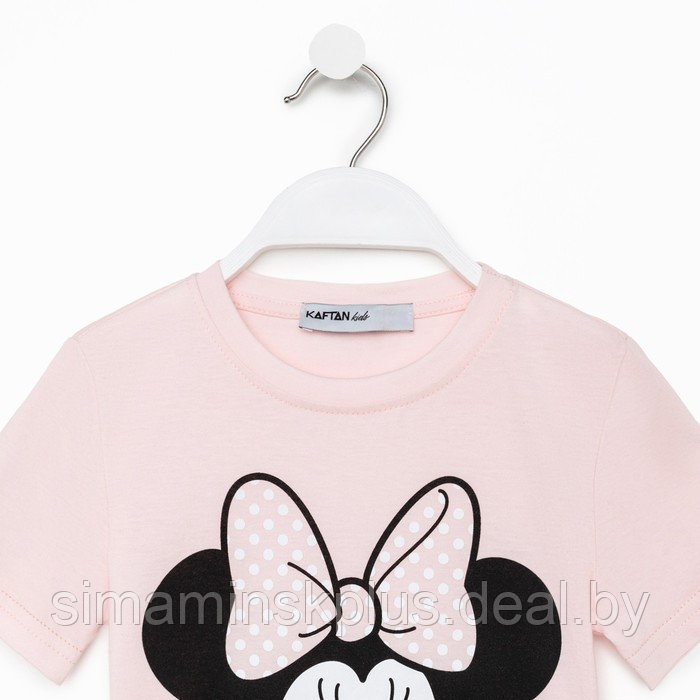 Футболка детская Disney "Minnie Mouse", рост 110-116 (32), розовый МИКС - фото 4 - id-p220760770