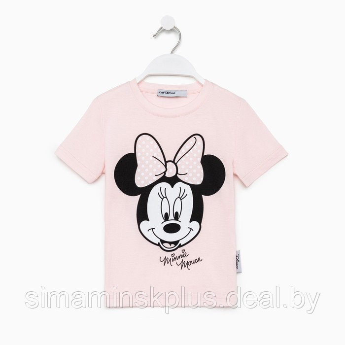 Футболка Disney "Minnie Mouse", рост 122-128 (34), розовый МИКС - фото 1 - id-p220760772