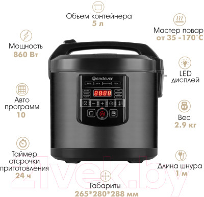 Мультиварка Endever Vita-96 - фото 9 - id-p220762503