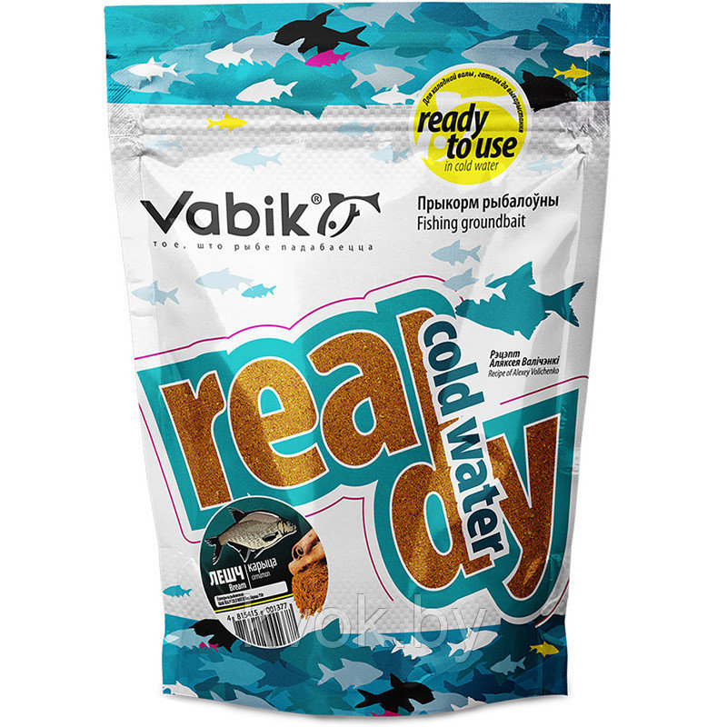 Прикормка увлажненная Vabik READY COLD WATER Лещ Корица (коричневая) 750гр