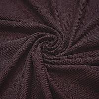 Трикотаж лапша с велюр-эффектом цвет бургундия