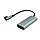 Адаптер - переходник USB3.1 Type-C - jack 3.5mm (AUX) - USB3.1 Type-C, угловой, серый, фото 2