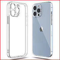 Чехол-накладка для Apple Iphone 15 pro max (силикон) прозрачный с защитой камеры