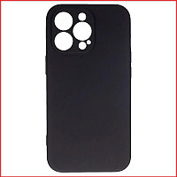 Чехол-накладка для Apple Iphone 15 Pro Max (силикон) черный с защитой камеры