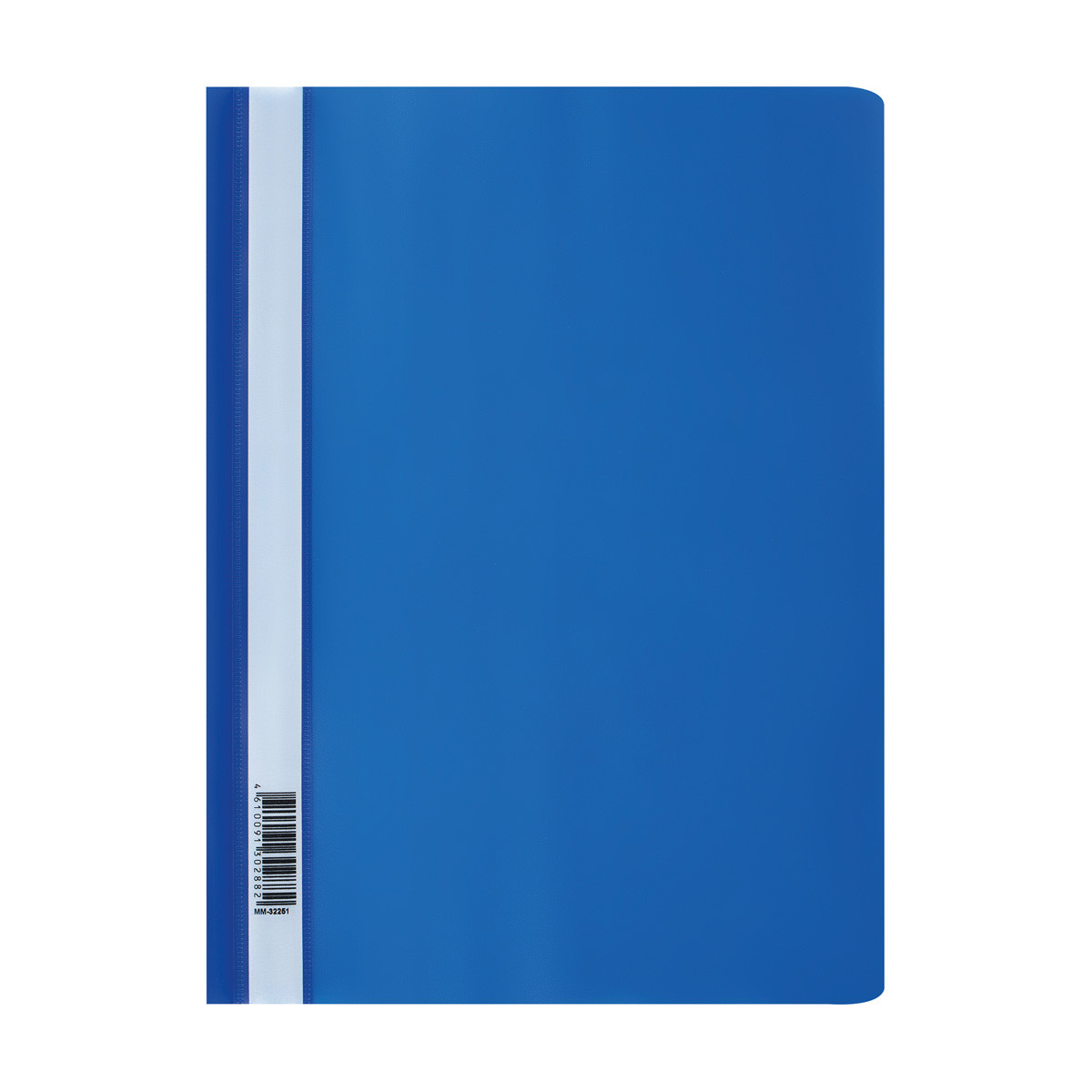Папка-скоросшиватель пластик. СТАММ А4, 160мкм, синяя с прозр. верхом ММ-32251