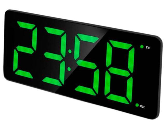 Настольные часы BVItech BV-475 зеленые цифровые электронные - фото 1 - id-p220170823