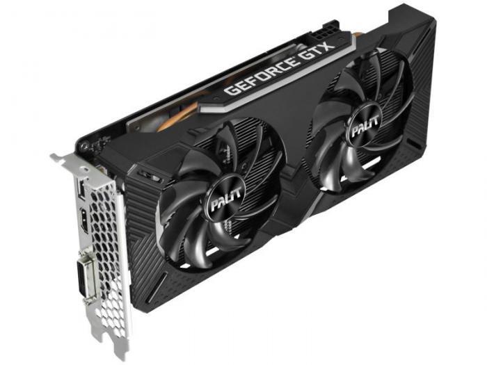 Видеокарта Palit GeForce GTX 1660 Ti Dual 1500Mhz PCI-E 3.0 6144Mb 12000Mhz 192 bit DVI HDMI DP