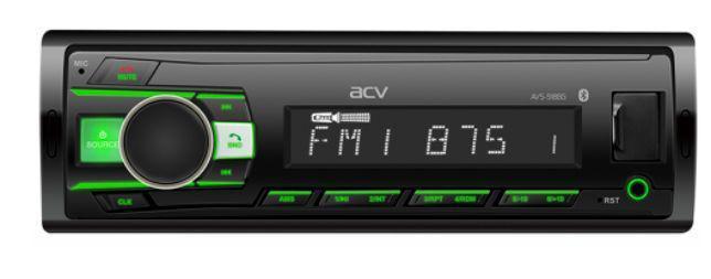 Автомагнитола ACV AVS-918BG зеленый магнитола 1din в машину - фото 1 - id-p220673865