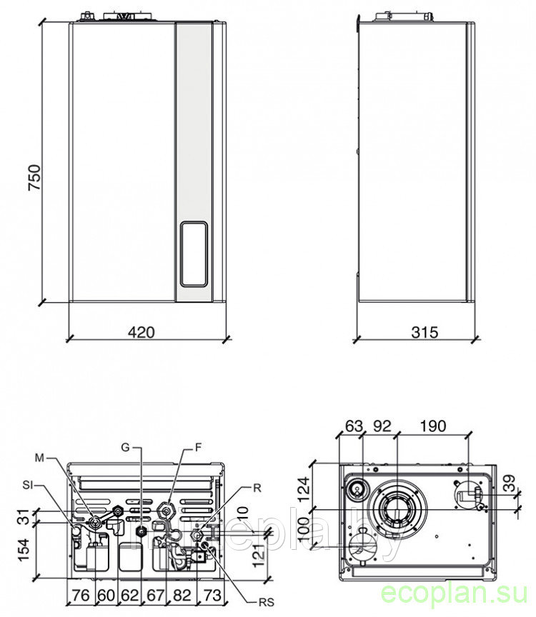 Газовый настенный конденсационный котел Fondital ITACA KC 24 - фото 4 - id-p220767090