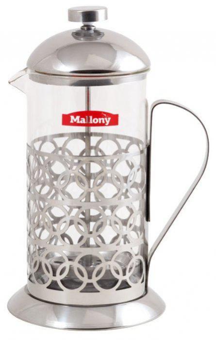 MALLONY T046-1000ML чайник/кофейник 1,0л "Olimpia" (сталь) (950093) - фото 2 - id-p220674534