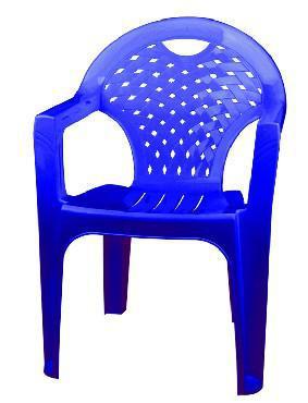 Пластиковое кресло садовое для дачи АЛЬТЕРНАТИВА М2611 стул для кафе синий - фото 1 - id-p220734894