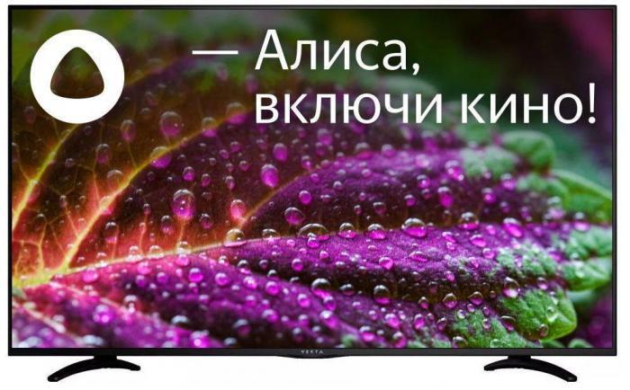 Телевизор 50 дюймов VEKTA LD-50SU8815BS SMART TV Яндекс - фото 1 - id-p220733984