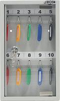 Шкафчик для ключей AIKO KEY-10 G, 10шт ключ., сталь, серый [s183ch020500]