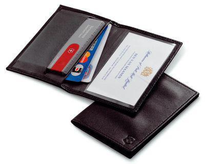 Чехол Victorinox SwissCard, кожа натуральная, черный [4.0873.l] - фото 1 - id-p220449646