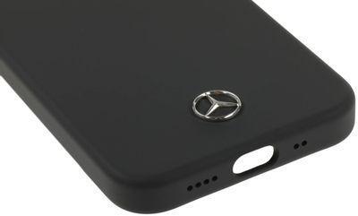 Чехол (клип-кейс) Mercedes liquid silicone, для Apple iPhone 12 mini, серый [mehcp12ssilsg] - фото 6 - id-p220449686