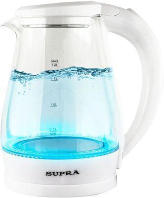 Чайник электрический Supra KES-1856G, 1500Вт, белый и прозрачный - фото 6 - id-p220449714