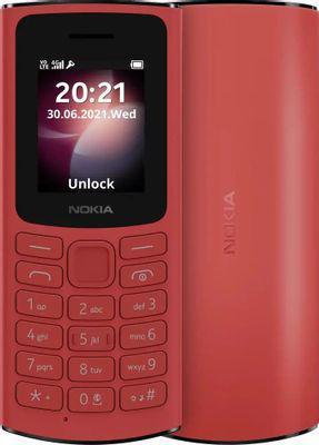 Сотовый телефон Nokia 106 (TA-1564) DS EAC, красный - фото 1 - id-p220589009