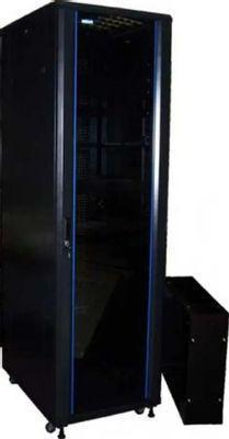Шкаф коммутационный LanMaster TWT-CBB-27U-6X10-G1 напольный, стеклянная передняя дверь, 42U, 600x1000 мм - фото 1 - id-p220622119