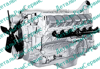 Двигатель V-образный 12-цилиндровый дизельный двигатель 240БМ2-1190-4