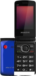 Кнопочный телефон Maxvi E7 (синий)