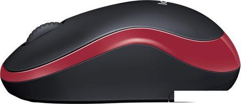 Мышь Logitech M186 (черный/красный), фото 3