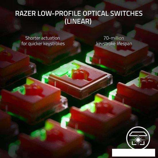 Клавиатура Razer DeathStalker V2 Pro TKL (Razer Low Profile Optical Red, нет кириллицы) - фото 7 - id-p220712671
