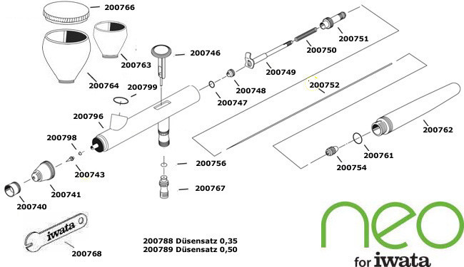 Аэрограф NEO for Iwata CN - фото 2 - id-p31727911