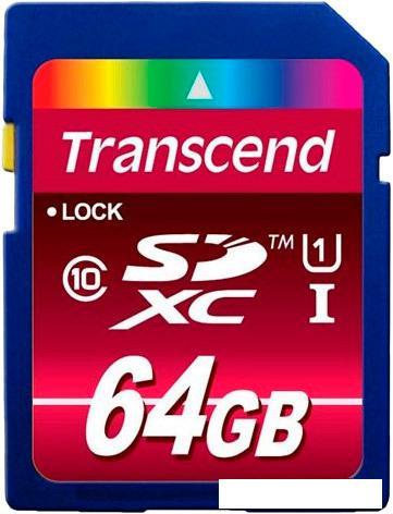 Карта памяти Transcend SDXC UHS-I (Class 10) 600x Ultimate 64GB (TS64GSDXC10U1) - фото 1 - id-p220713833