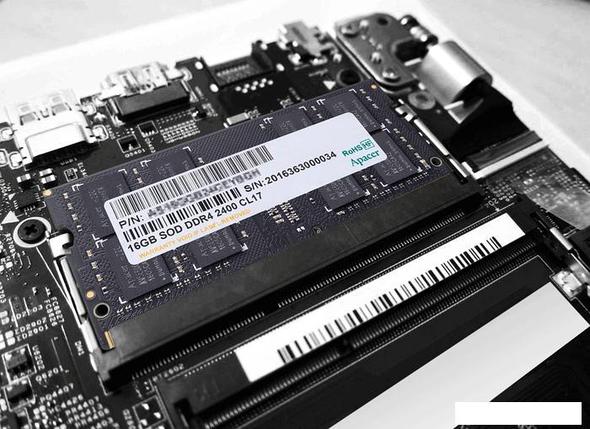 Оперативная память Apacer AS32GGB26CRBBGC 32ГБ DDR4 SODIMM 3200МГц ES.32G2V.PRH, фото 2