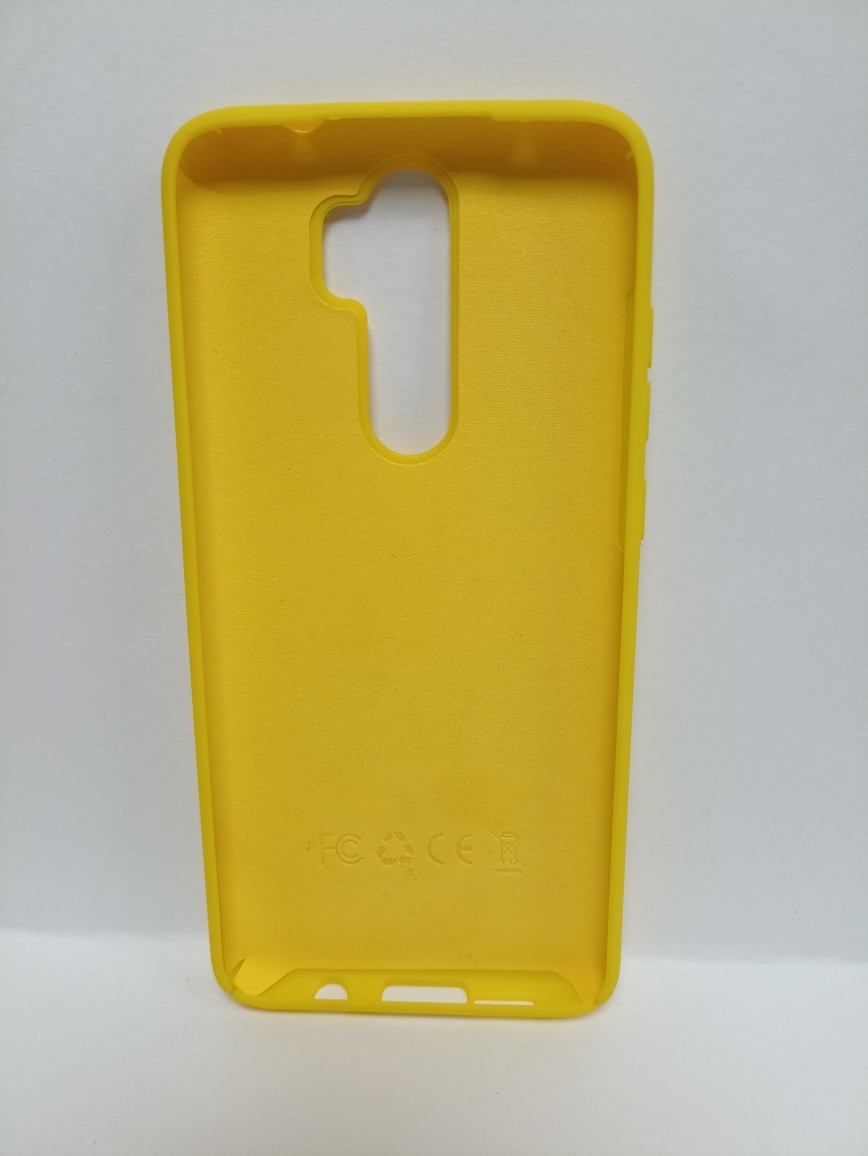 Чехол Xiaomi Redmi Note 8 Pro soft touch желтый - фото 2 - id-p220767362