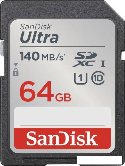 Карта памяти SanDisk Ultra SDXC SDSDUNB-064G-GN6IN 64GB - фото 1 - id-p220694956
