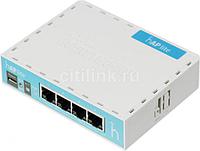 Wi-Fi роутер MIKROTIK hAP lite, N300, белый [rb941-2nd]