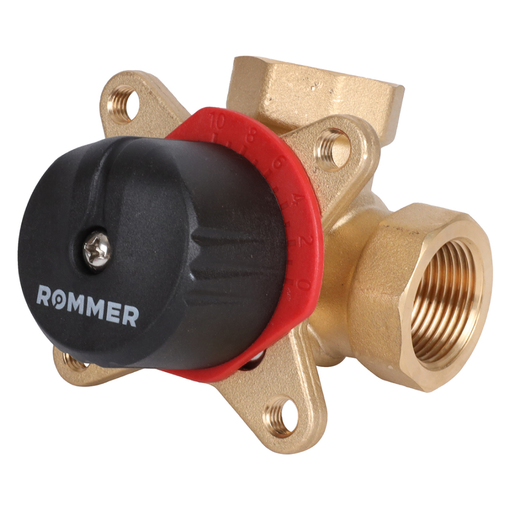 ROMMER 3-х ходовой смесительный клапан 3/4 KVs 6,3 - фото 1 - id-p220767257