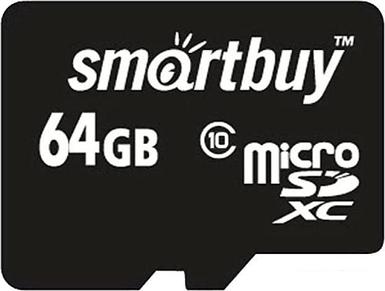 Карта памяти Smart Buy microSDXC SB64GBSDCL10-00LE 64GB