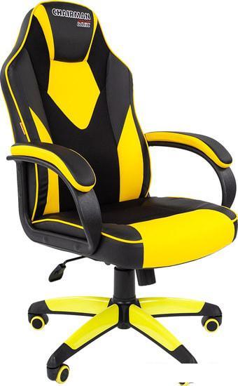 Кресло CHAIRMAN Game 17 (черный/желтый) - фото 1 - id-p220594092