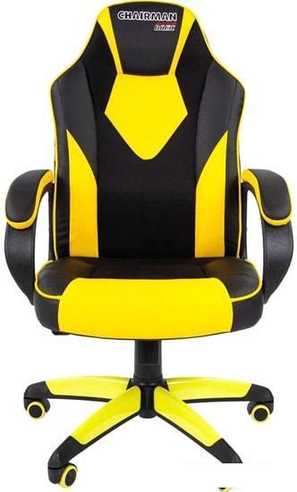 Кресло CHAIRMAN Game 17 (черный/желтый) - фото 2 - id-p220594092