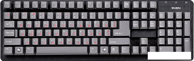 Клавиатура SVEN Standard 301 PS/2 (серый), фото 2