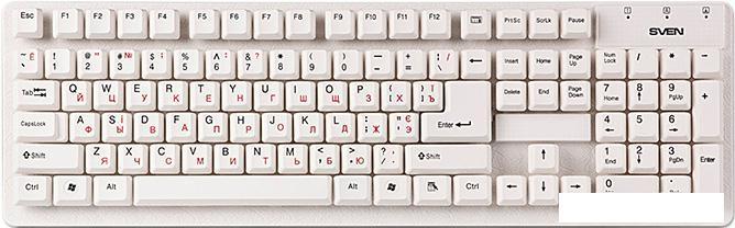 Клавиатура SVEN Standard 301 PS/2 (серый), фото 3