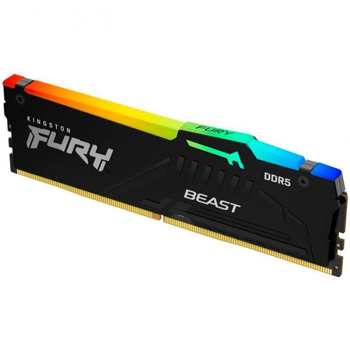 Kingston Fury Beast Black EXPO RGB DDR5 DIMM 5600MHz PC-44800 CL36 - 32Gb KF556C36BBEA-32 - фото 1 - id-p220755238