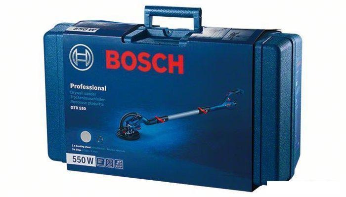 Шлифмашина для стен и потолков Bosch GTR 550 Professional 06017D4020 (без АКБ, кейс) - фото 7 - id-p220594257