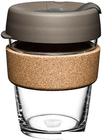 Многоразовый стакан KeepCup Brew Cork M Black 340мл (серый)