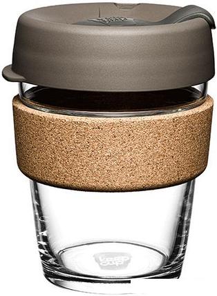 Многоразовый стакан KeepCup Brew Cork M Black 340мл (серый), фото 2