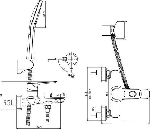 Смеситель Rossinka Silvermix RS46-30, фото 2