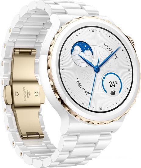 Умные часы Huawei Watch GT 3 Pro Ceramic 43 мм (белый/керамика) - фото 2 - id-p220709884