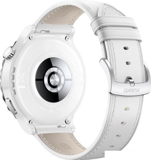 Умные часы Huawei Watch GT 3 Pro Ceramic 43 мм (белый/кожа) - фото 4 - id-p220712896