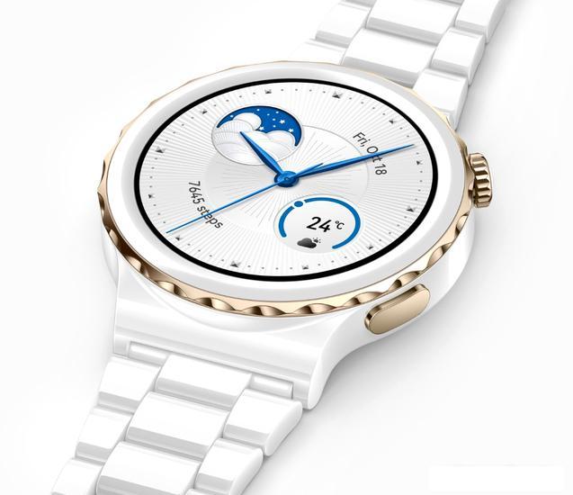 Умные часы Huawei Watch GT 3 Pro Ceramic 43 мм (белый/кожа) - фото 7 - id-p220712896