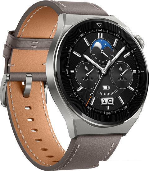 Умные часы Huawei Watch GT 3 Pro Titanium 46 мм (серый) - фото 2 - id-p220709914