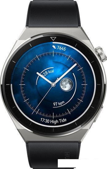 Умные часы Huawei Watch GT 3 Pro Titanium 46 мм (серый/черный) - фото 3 - id-p220709922
