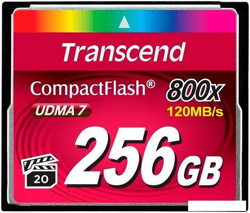 Карта памяти Transcend 800x CompactFlash Premium 256GB (TS256GCF800), фото 2